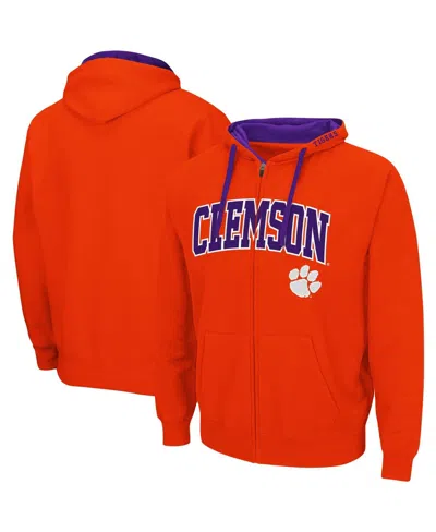 COLOSSEUM MEN'S COLOSSEUM ORANGE CLEMSON TIGERS BIG AND TALL FULL-ZIP HOODIE