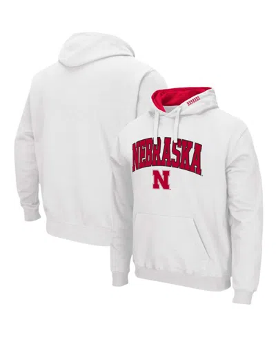 COLOSSEUM MEN'S NEBRASKA HUSKERS ARCH & LOGO 3.0 PULLOVER HOODIE