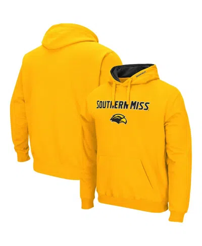 COLOSSEUM MEN'S SOUTHERN MISS GOLDEN EAGLES ARCH AND LOGO PULLOVER HOODIE