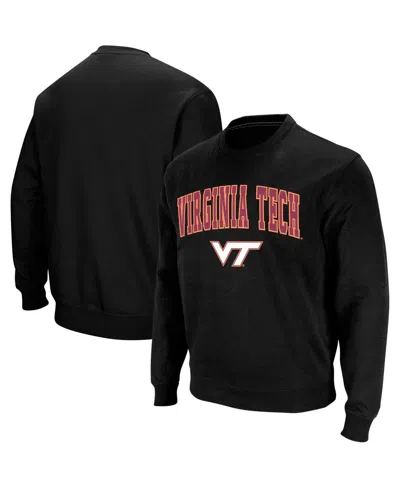 COLOSSEUM MEN'S VIRGINIA TECH HOKIES ARCH AND LOGO CREW NECK SWEATSHIRT
