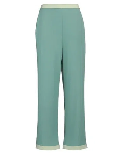 COLOUR MARKET® COLOUR MARKET WOMAN PANTS SAGE GREEN SIZE S/M POLYESTER, ELASTANE