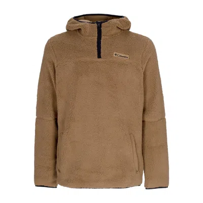 COLUMBIA MEN'S RUGGED RIDGE III SHERPA PULLOVER HOODIE DELTA