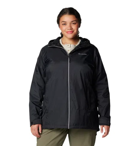COLUMBIA PLUS SIZE SWITCHBACK LINED LONG ZIPPER JACKET