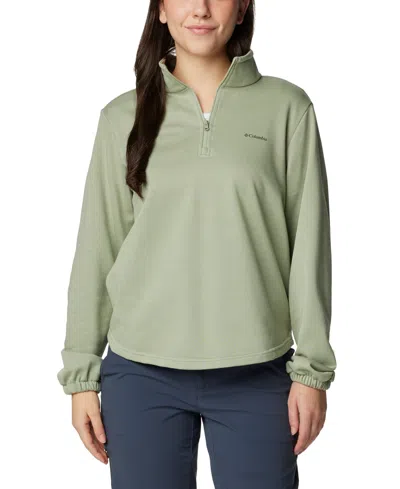 COLUMBIA WOMEN'S TREK FRENCH TERRY HALF ZIP SWEATSHIRT