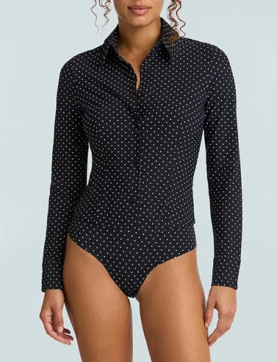 COMMANDO COMMANDO CLASSIC PRINTED BUTTON DOWN BODYSUIT