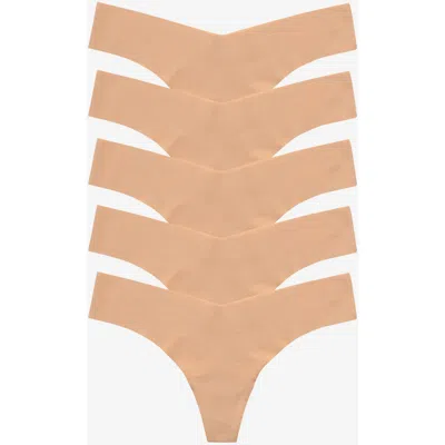 COMMANDO COMMANDO CLASSIC SOLID THONG 5-PACK