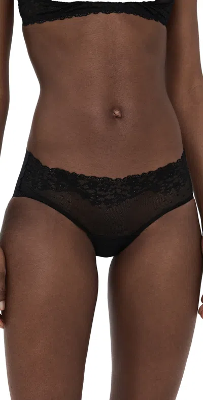 COMMANDO DOUBLE TAKE LACE BIKINI BLACK