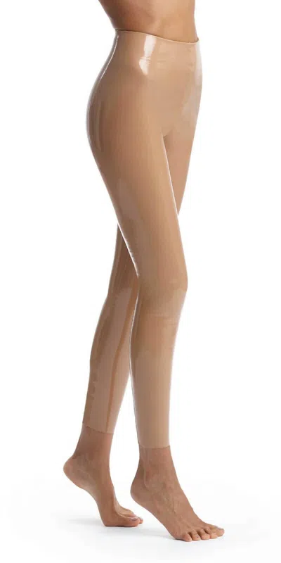 COMMANDO FAUX PATENT LEATHER LEGGING IN COCOA