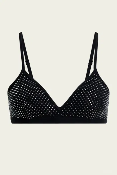 COMMANDO PARTY STARTER BRALETTE IN CRYSTAL BLACK