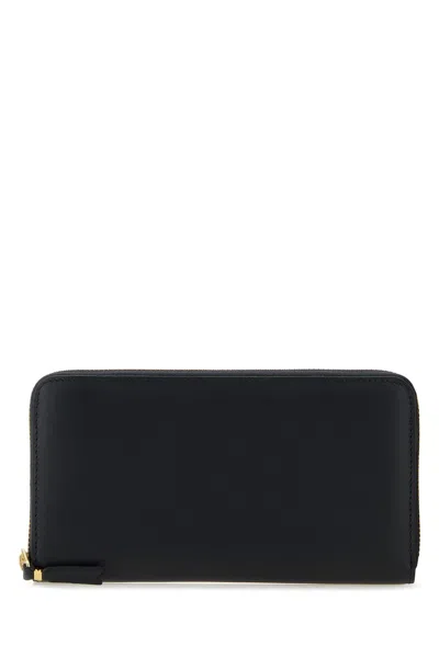 COMME DES GARCON BLACK LEATHER WALLET