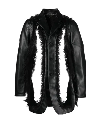 COMME DES GARÇONS CUT-OUT SINGLE-BREASTED BLAZER