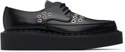 COMME DES GARÇONS HOMME DEUX BLACK GEORGE COX EDITION DIANO EYELETS DERBYS