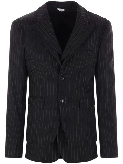 COMME DES GARÇONS HOMME DEUX STRIPED BLAZER