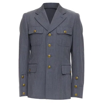 COMME DES GARÇONS COMME DES GARCONS HOMME PLUS CONTRAST BACK MILITARY JACKET