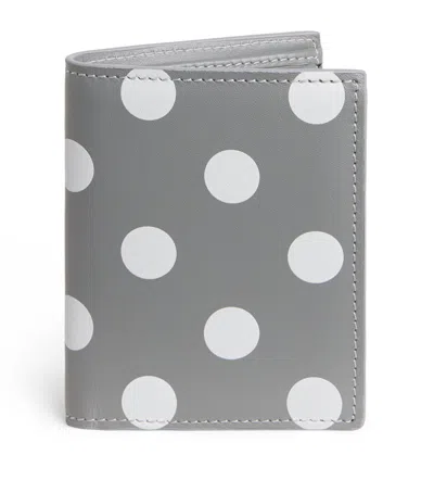 COMME DES GARÇONS LEATHER POLKA-DOT BIFOLD CARD HOLDER