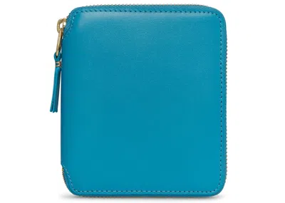 COMME DES GARÇONS MEN'S COMME DES GARCONS SA2100C COLOUR PLAIN WALLET IN BLUE