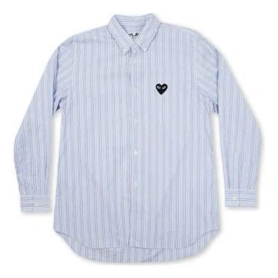 COMME DES GARÇONS PLAY COMME des GARCONS PLAY Black Emblem Striped Button Down 'Light Blue'