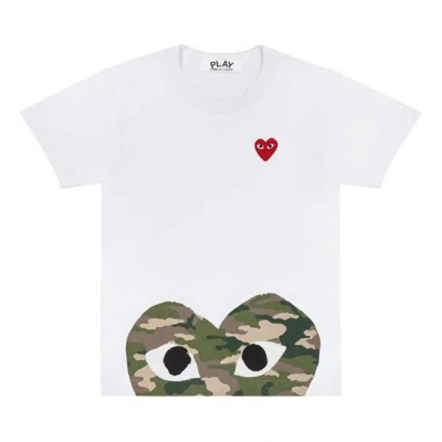 COMME DES GARÇONS PLAY COMME des GARCONS PLAY Camouflage Short Sleeve White