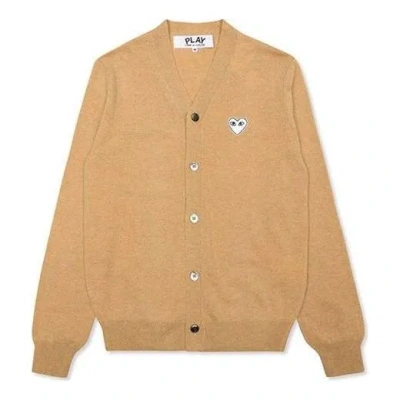 COMME DES GARÇONS PLAY COMME des GARCONS PLAY Cardigan White Heart 'Camel'