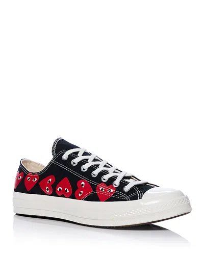 COMME DES GARÇONS PLAY COMME DES GARCONS MEN'S LOW TOP LACE UP SNEAKERS