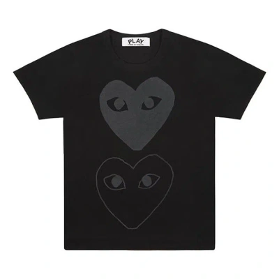 COMME DES GARÇONS PLAY COMME des GARCONS PLAY Double Hearts T-Shirt 'Black/Black'