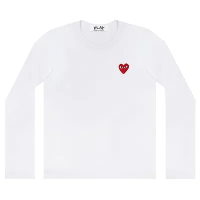 COMME DES GARÇONS PLAY COMME DES GARÇONS PLAY HEART LONG-SLEEVE T-SHIRT 'WHITE'