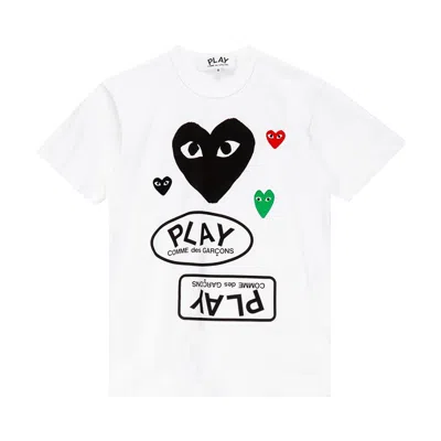 COMME DES GARÇONS PLAY COMME DES GARÇONS PLAY MISCELLANEOUS LOGO T-SHIRT 'WHITE'