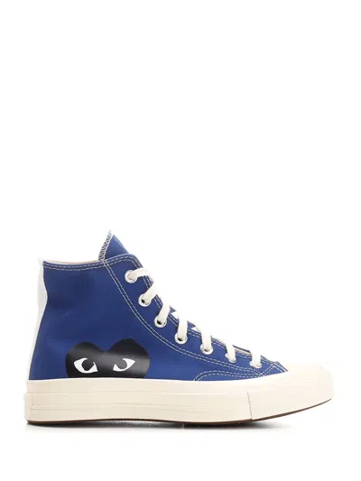 COMME DES GARÇONS PLAY NEW BIG HEART SNEAKERS BLUE