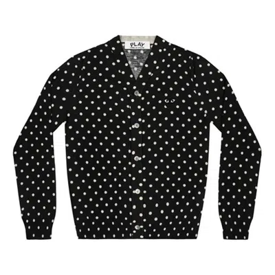 COMME DES GARÇONS PLAY COMME des GARCONS PLAY Polka Dot Cardigan Black Emblem 'Black'
