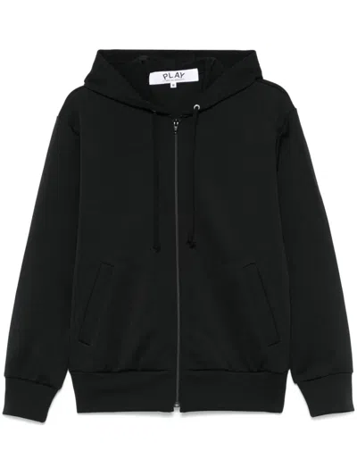 COMME DES GARÇONS PLAY SIGNATURE HEART-PATCH HOODIE