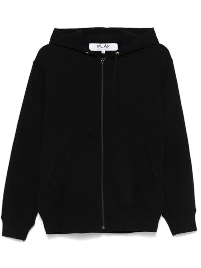 COMME DES GARÇONS PLAY SIGNATURE HEART-PATCH HOODIE