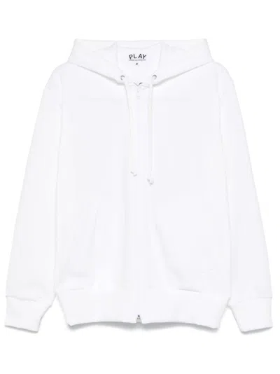 COMME DES GARÇONS PLAY SIGNATURE HEART-PATCH HOODIE