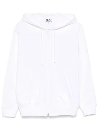 COMME DES GARÇONS PLAY SIGNATURE HEART-PATCH HOODIE