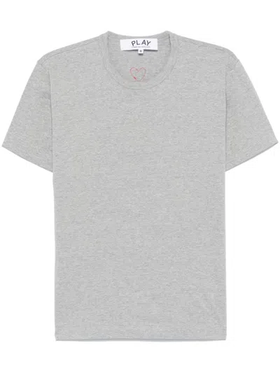 COMME DES GARÇONS PLAY SIGNATURE HEART-PATCH T-SHIRT