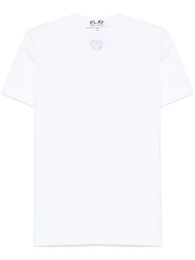 COMME DES GARÇONS PLAY SIGNATURE HEART-PATCH T-SHIRT