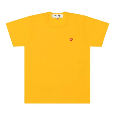 COMME DES GARÇONS PLAY COMME DES GARÇONS PLAY SMALL HEART T-SHIRT 'YELLOW'