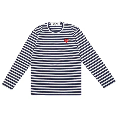 COMME DES GARÇONS PLAY COMME DES GARÇONS PLAY STRIPED LONG-SLEEVE T-SHIRT 'NAVY/WHITE'