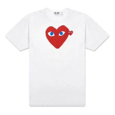 COMME DES GARÇONS PLAY (WMNS) COMME des GARCONS PLAY Blue Eye Heart Tee 'White'