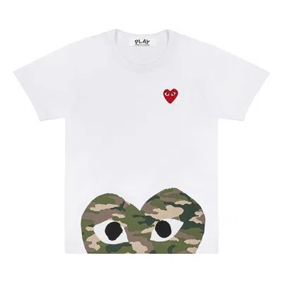 COMME DES GARÇONS PLAY (WMNS) COMME des GARCONS PLAY Camouflage Heart Tee 'White'