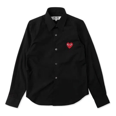 COMME DES GARÇONS PLAY (WMNS) COMME des GARCONS PLAY L/S Shirt Red Emblem 'Black'