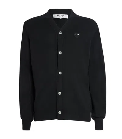 COMME DES GARÇONS PLAY WOOL HEART CARDIGAN