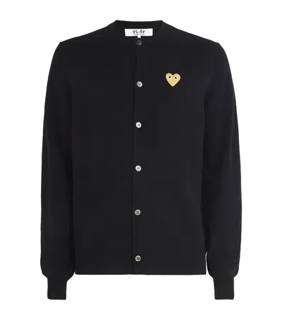 COMME DES GARÇONS PLAY WOOL HEART CARDIGAN