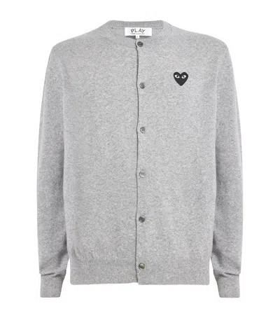 COMME DES GARÇONS PLAY WOOL HEART CARDIGAN