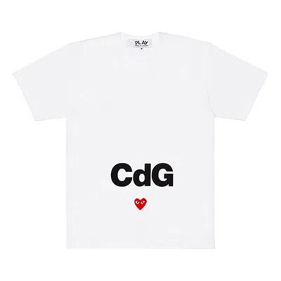 COMME DES GARÇONS PLAY COMME des GARCONS PLAY x CDG Crossover Logo T-Shirt 'White'