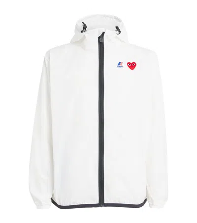 COMME DES GARÇONS PLAY X K-WAY NYLON WATER-RESISTANT JACKET