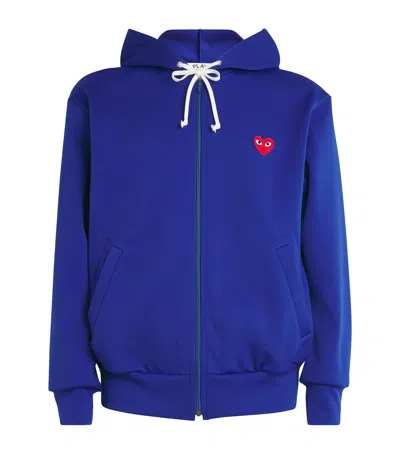 COMME DES GARÇONS PLAY ZIP-UP HEART HOODIE