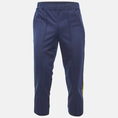 COMME DES GARÇONS COMME DES GARÇONS SHIRT BLUE JERSEY STRIPED TRACK PANTS S