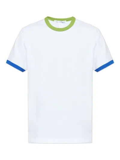 COMME DES GARÇONS SHIRT CONTRASTING-TRIM T-SHIRT