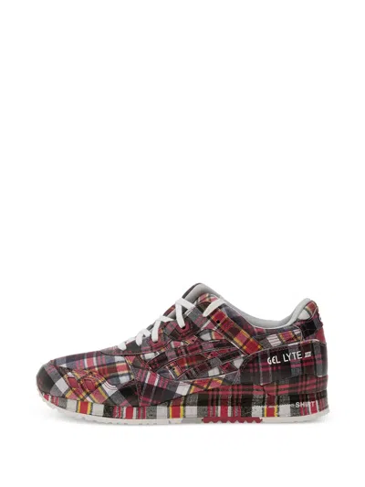 COMME DES GARÇONS SHIRT PLAID-PATTERN SNEAKERS
