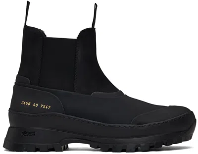 COMMON PROJECTS BLACK HIKER CHELSEA BOOTS